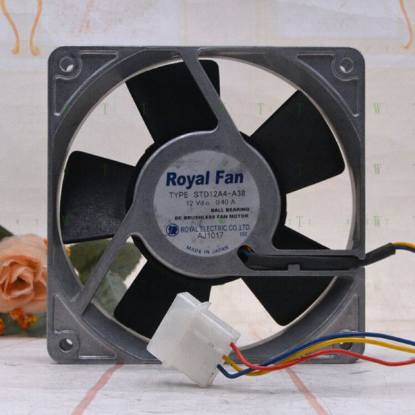 HRoyalFan 12V 0.40A STD12A4-A38 1금속 고온 방지 팬 제품 이미지