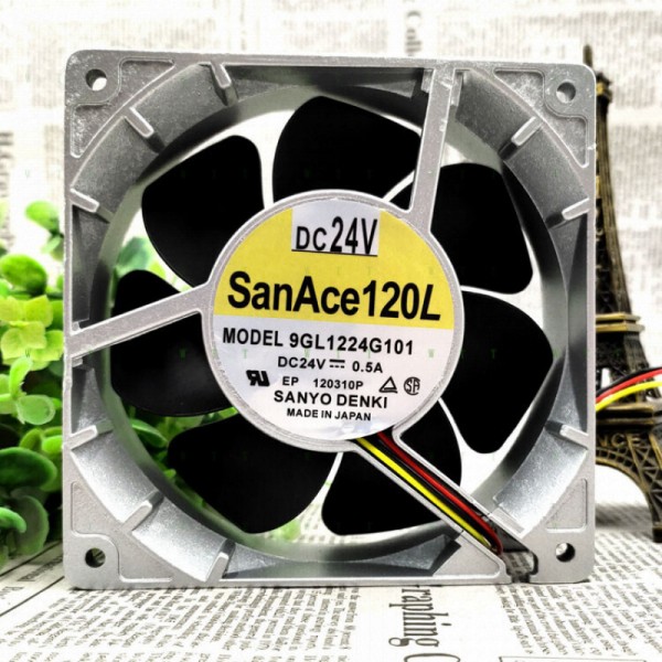 H1개 산요 9GL1224G101 12038 24V 0.50A 3선 인버터 냉각 팬용 제품 이미지