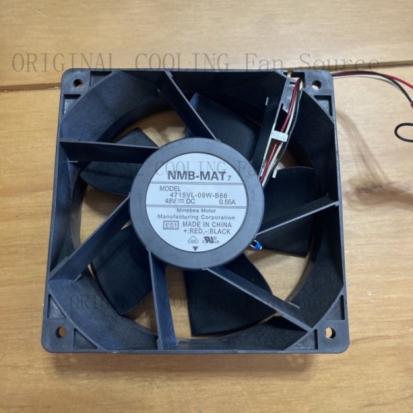 NMB-MAT 4715VL-09W-B66 DC 48V 0.55A 12012038mm 방열판 냉각 팬용 B+ 5개 제품 이미지