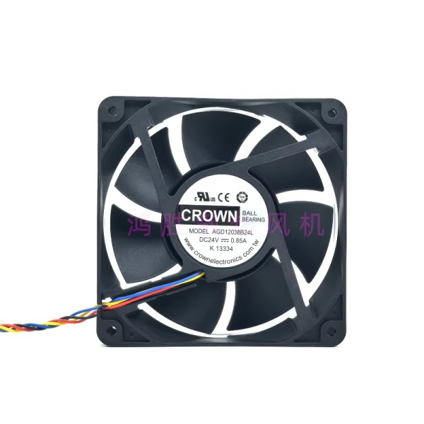 크라운 AGD12038B24M DC24V 1.45A 12CM 인버터 냉각 팬용 H 1개 제품 이미지