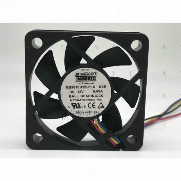 H1 PCS 메카트로닉스 팬 MS5010H12B1+6 RSR DC12V 0.08A 5010MM 4 핀 냉각 제품 이미지