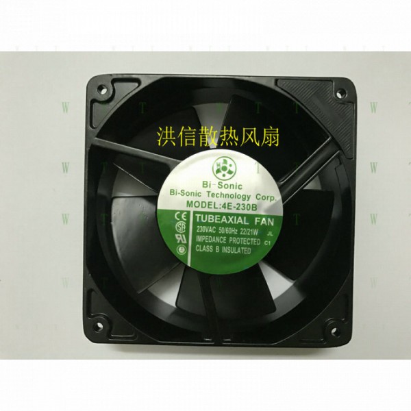 H1 PCS 바이소닉 팬 4E-230B AC 2221W 12CM 12012038mm 모든 금속 제품 이미지