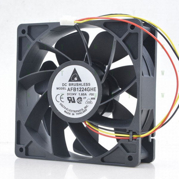 DELTA 팬용 H 1개 AFB1224GHE DC24V 1.6A 12038 12CM 3핀 인버터 냉각 제품 이미지
