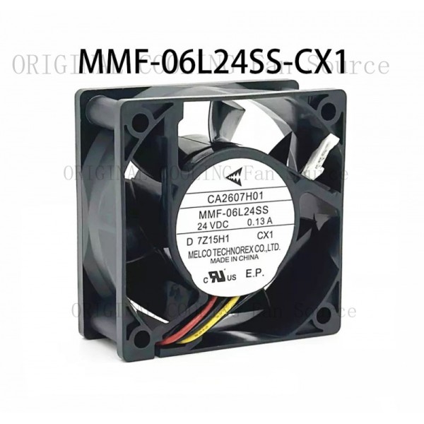 B+ 새 제품 MELCO 인버터 팬용 606025mm MMF-06L24SS-CX1 CA2607H01 24VDC 0.13A 제품 이미지
