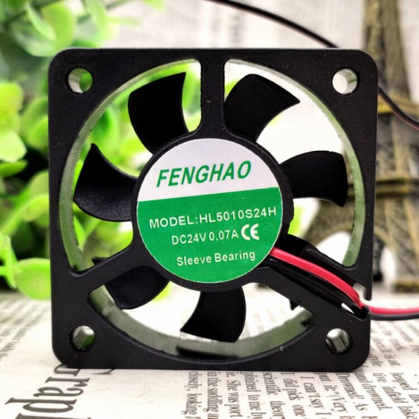 H1개 FENGHAO HL5010S24H 0.07A 5cm DC 팬 냉각 제품 이미지