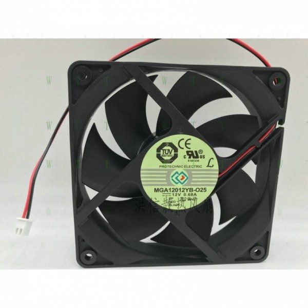 H1개 용량은 MGA12012YB-O25 12V 0.68A 1고풍량 팬입니다. 제품 이미지