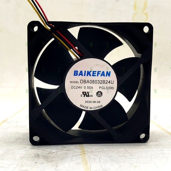 BAIKEFAN DB08032B24U 8038 24V 0.50A 8cm 듀얼 볼 냉각 팬용 H 1개 제품 이미지