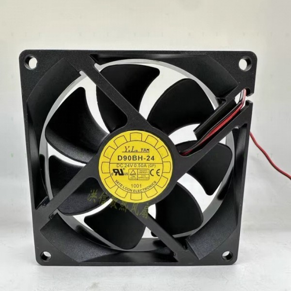 H1개 YATE LOON D90BH-24 24V 0.50A 9025 2선 인버터 냉각 팬 제품 이미지