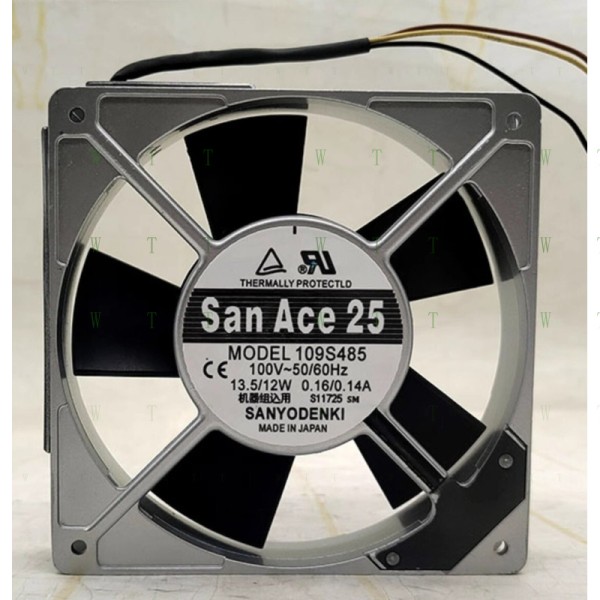 SANYO 109S485 1100V 0.160.14A 3선 알루미늄 쉘 냉각 팬용 H 1개 제품 이미지