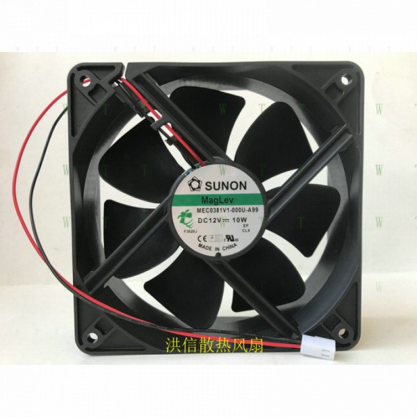 SUNON 팬용 H 1 PCS MEC0381V1-000U-A99 DC12V 10W 12038 12CM 2 핀 냉각 제품 이미지