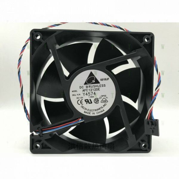델타 팬용 H 1 PCS AFC1212DE DC 12V 1.60A 120x38mm DELL 4선 5핀 제품 이미지