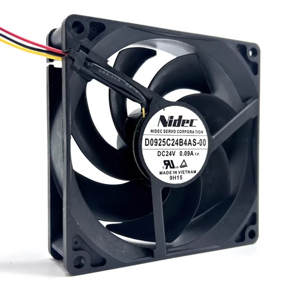 H1PCS Nidec D0925C24B4AS-00 DC24V 0.09A 3선 냉각 팬 9CM 제품 이미지