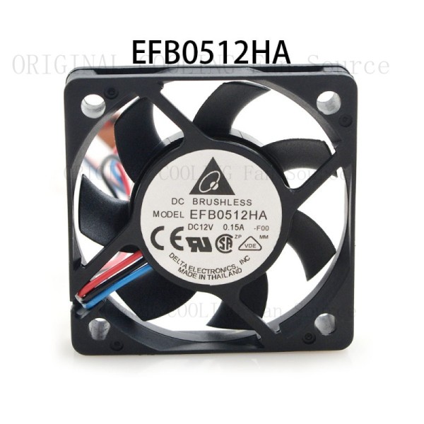 H신품 밀봉형 서버 팬 EFB0512HA 12VDC 0.15A 3핀 505010MM 델타 라디에이터용 제품 이미지