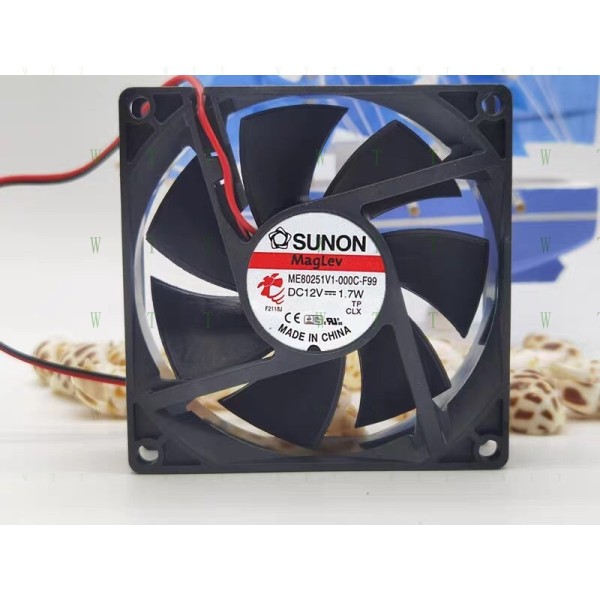 SUNON 팬 ME80251V1-000C-F99 DC12V 1.7W 8025 8CM 2선 냉각 H 1개 제품 이미지
