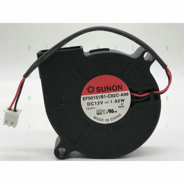H1 PCS SUNON 팬용 EF50151B1-C02C-A99 DC12V 1.92W 5015 5CM 2 핀 냉각 제품 이미지