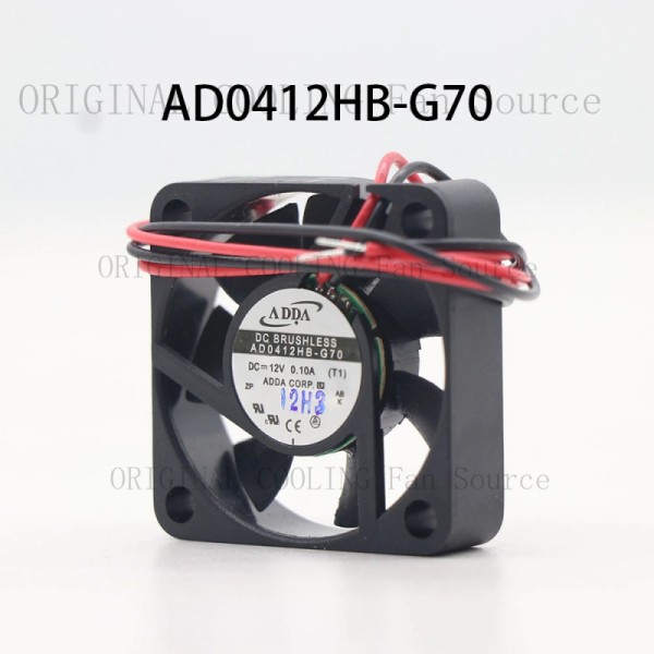 B+ ADDA 무소음 냉각 팬용 새 원본 AD0412HB-G70 DC 12V 0.10A 404010MM 2선식 제품 이미지