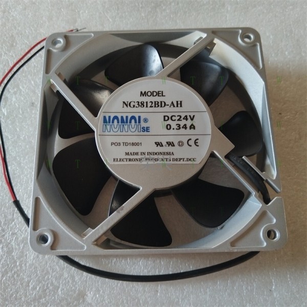 NONOIse 팬용 H 1 PCS NG3812BD-AH DC 24V 0.34A 12cm 2선 알루미늄 프레임 제품 이미지