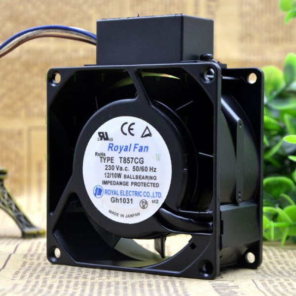 Hfor Royal Fan TYPE T857CG 230V 12W 8CM 8038 고온 저항 냉각 팬 제품 이미지