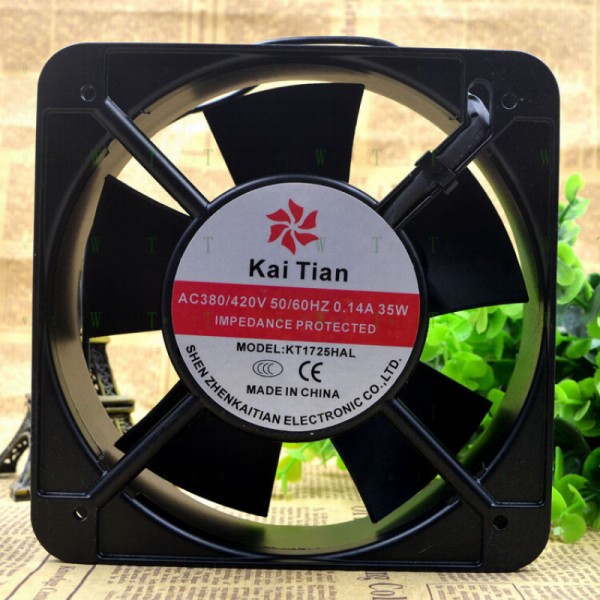 Hfor Kai tian AC380 420V KT1725HAL 0.14A 35W 캐비닛 냉각 팬 제품 이미지