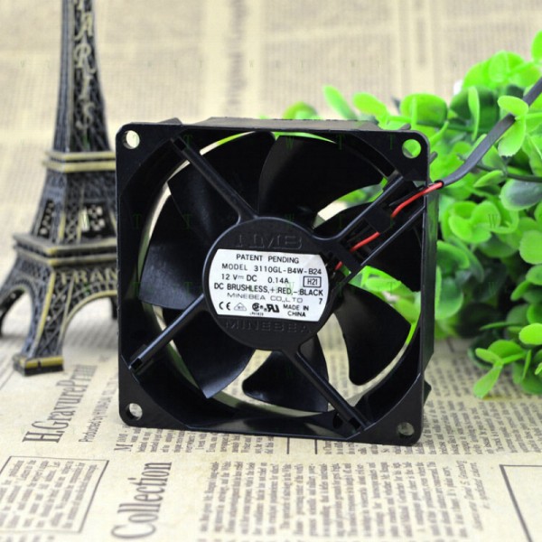 HNMB 8CM 8025 3110GL-B4W-B24 12V 0.14A 냉각 팬 음소거 제품 이미지
