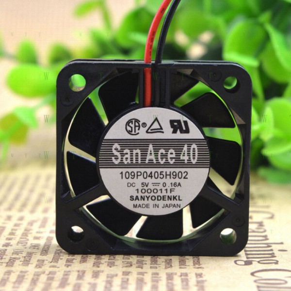 H1개, Sanyo SAN ACE 109P0405H902 DC 5V 0.16A 4010 2선식 섀시 와이드 축 팬용 제품 이미지