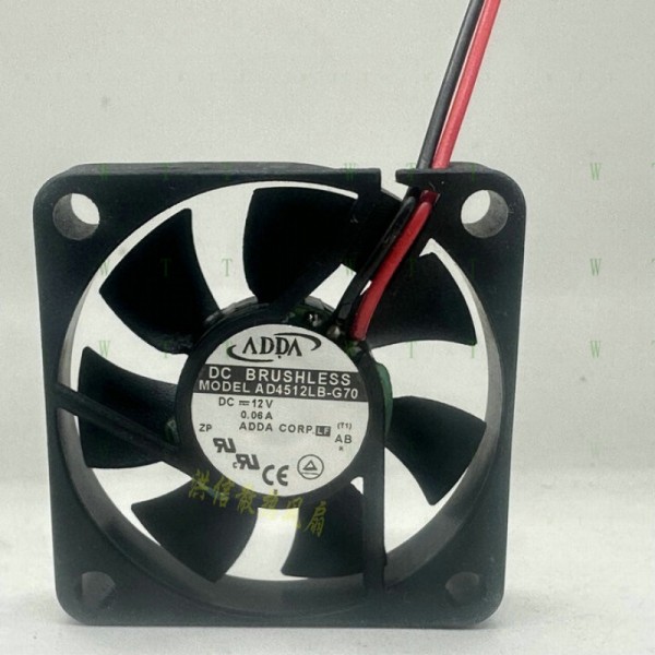 ADDA 팬용 H 1개 AD4512LB-G70 DC12V 0.06A 4510 2선식 냉각 제품 이미지