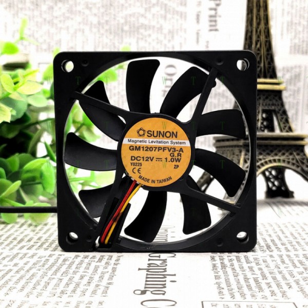 SUNON GM1207PFV3-A 12V 1.0W 7CM 7010 3선 초박형 무소음 팬용 H 1개 제품 이미지