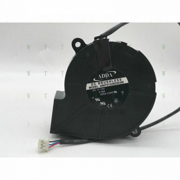 H1개 ADDA 팬 AB07012UB250300 DC 12V 0.35A 7025 7CM 3핀 제품 이미지