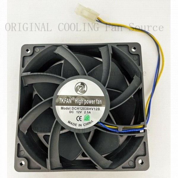 B+ 4개 DCH12038HV12B 초고속 서버 마이너 팬용 12V 2.5A 120x38mm 3핀 제품 이미지