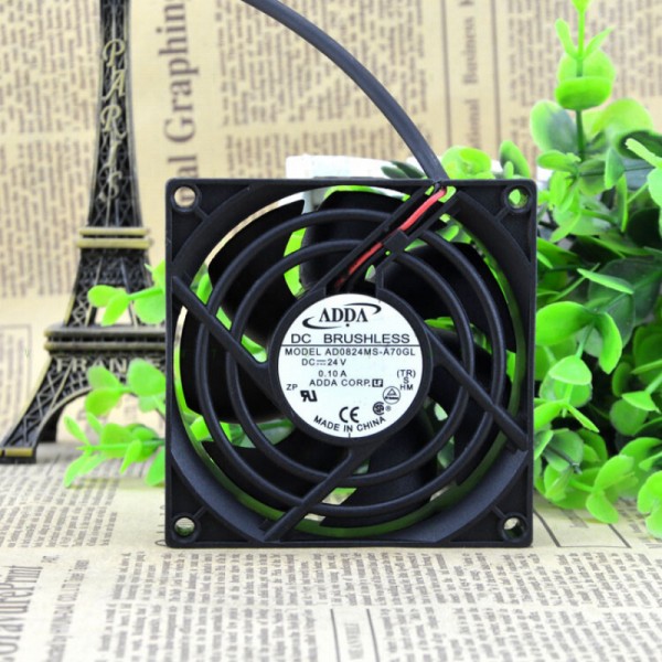 Hfor ADDA 8025 AD0824MS-A70GL 24V 0.10A 8CM 유성 방지 흡입 냉각 팬 제품 이미지