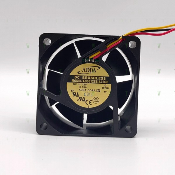 H1 PCS ADDA 팬 AD0612EB-A72GP DC 12V 0.75A 6025 6cm 3선 냉각 제품 이미지
