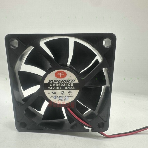 H1개 슈퍼레드 6015 CHB6024CS DC24V 0.12A 15mm 인버터 냉각 팬 제품 이미지