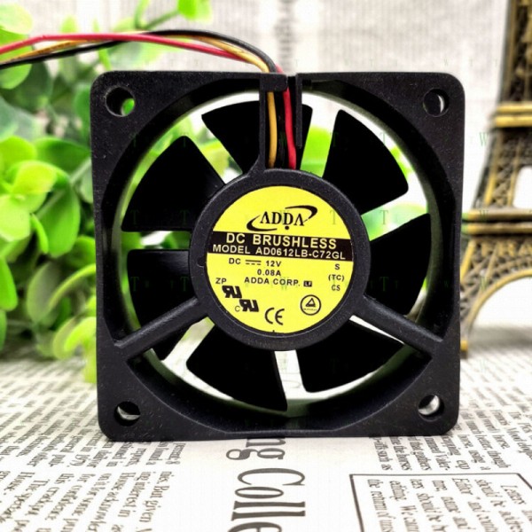 H1개 ADDA AD06012LB-C72GL 6020 12V 0.08A 6CM 섀시 무음 냉각 팬 제품 이미지
