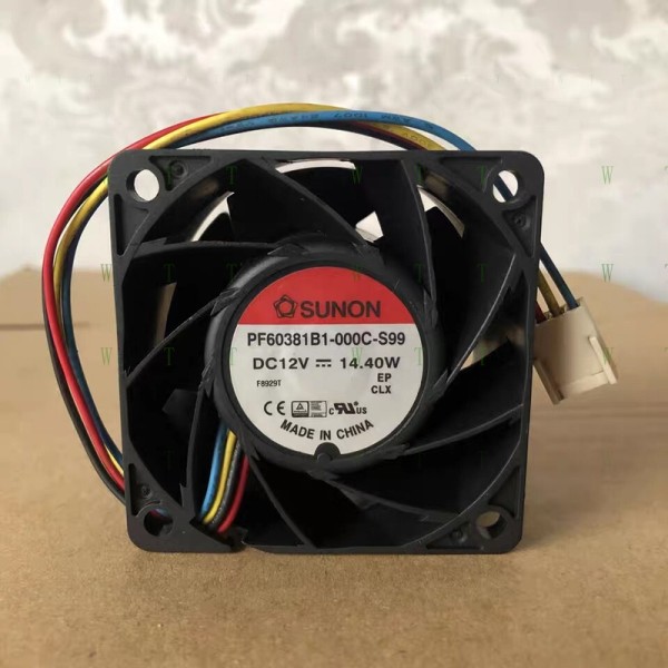 SUNON 팬용 H 1개 PF60381B1-000C-S99 DC12V 6038 6cm 4핀 냉각 제품 이미지