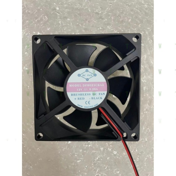 H1개 DC 팬용 모델 DF8025CBA2 0.28A 8cm 2선식 냉각 제품 이미지