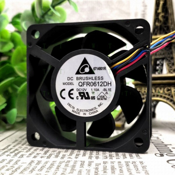 델타 QFR0612DH 6025 12V 1.10A 6CMcm 고풍량 이중 볼 팬용 H 1개 제품 이미지