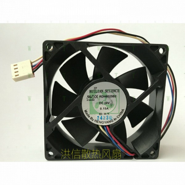 RUILAN 팬용 H 1 PCS RDH8025B2 DC24V 0.15A 8CM 4핀 냉각 제품 이미지