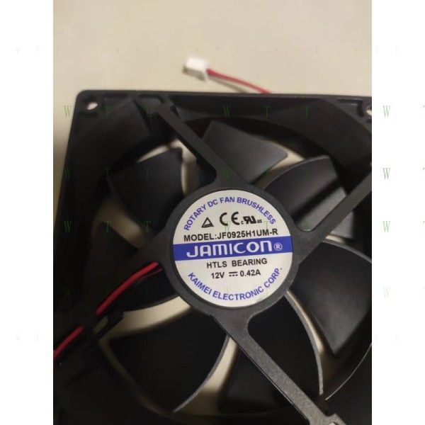 JAMICON 팬용 H 1 PCS JF0925H1UM-R DC12V 0.42A 9025 9cm 2선 냉각 제품 이미지