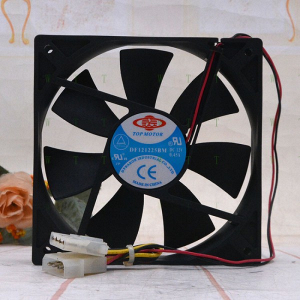 TOPMOTOR 12V 0.45A DF121225BM 1컴퓨터 전원 냉각 팬용 H 1개. 제품 이미지