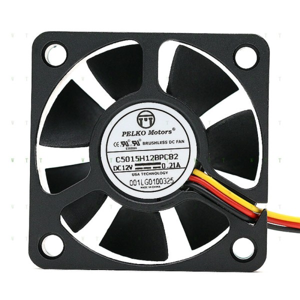 PELKO MOTORS C5015H12BPCB2 5015 12V 0.21A 3선 산업용 제어 섀시 팬용 H 제품 이미지