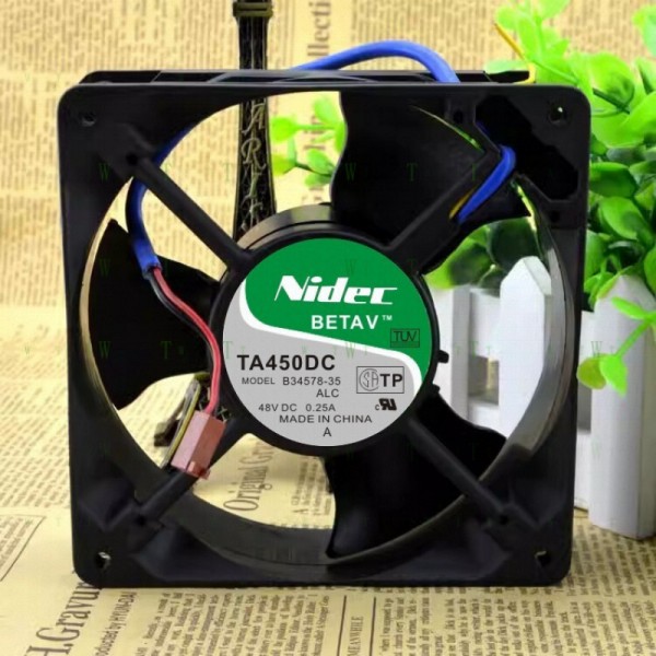 H1개 Nidec TA450DC B34578-35 48V 0.25A 12038 12CM 4선 냉각 팬 제품 이미지
