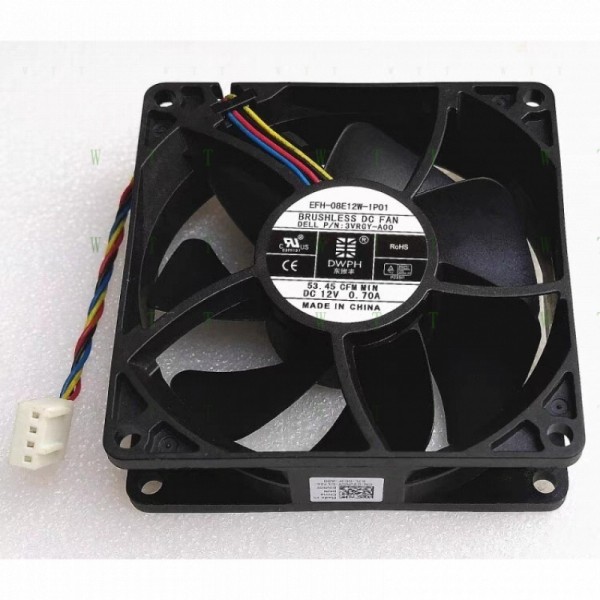 H1개 DWPH 팬용 EFH-08E12W-IP01 DC12V 0.70A 8025 8CM 4선 냉각 제품 이미지