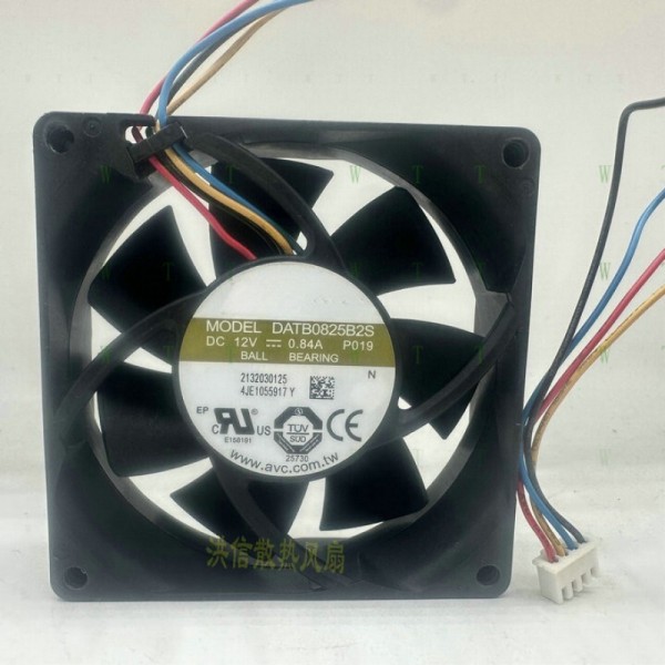 AVC 팬용 H 1 PCS DATB0825B2S DC 12V 0.84A 8025 8CM 4 핀 PWM 냉각 제품 이미지