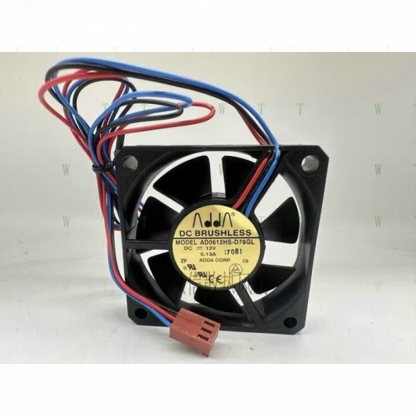 H1개 ADDA 6015 AD0612HS-D76GL 12V 0.13A 15mm 무소음 팬 제품 이미지