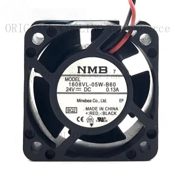 NMB-MAT 0.13A 1608VL-05W-B60 모델 4CM 2선 인버터 냉각 팬 DC 24V용 B+ 1개 제품 이미지