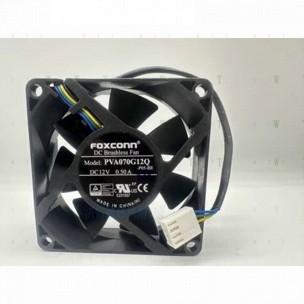 H1개 FOXCONN 7025 PVA070G12Q DC12V 0.50A 4선 PWM 냉각 팬 제품 이미지
