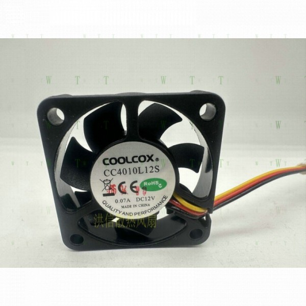 H1개 COOLCOX CC4010L12S DC12V 0.07A 무소음 냉각 팬 4CM cm 제품 이미지