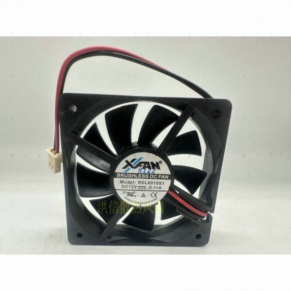 H1개 XFAN RDL6015S1 12V 0.11A 2선식 무소음 냉각 팬 6CM 제품 이미지
