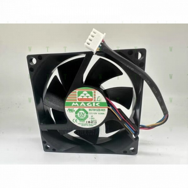 H1개 MAG MGT8012ZB-W25 8025 DC 12V 0.54A 8CM 4선 팬 제품 이미지