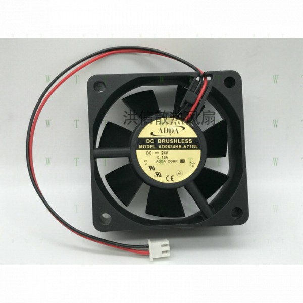 ADDA 팬용 H 1 PCS AD0624HB-A71GL DC24V 0.15A 6025 6CM 2핀 냉각 제품 이미지